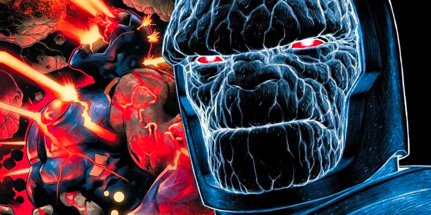 darkseid bursting with power Image