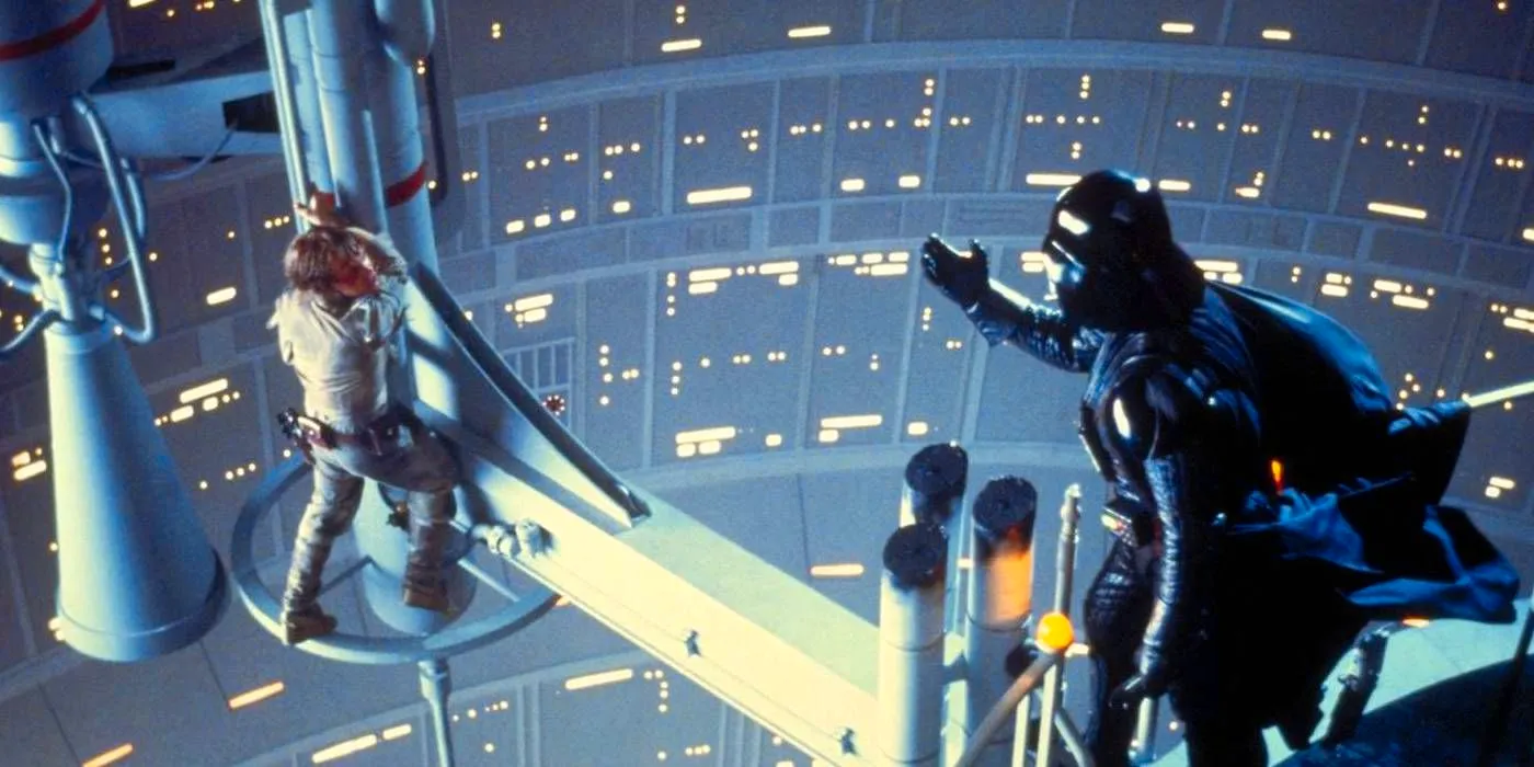 Darth Vader telling Luke _No, I am your father_ in The Empire Strikes Back Image