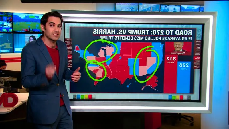 Data reporter breaks down path to victory for Trump and Harris Image