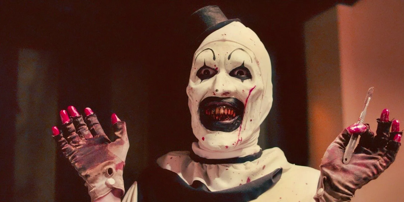 David Howard Thornton as Art the Clown in Terrifier. Image