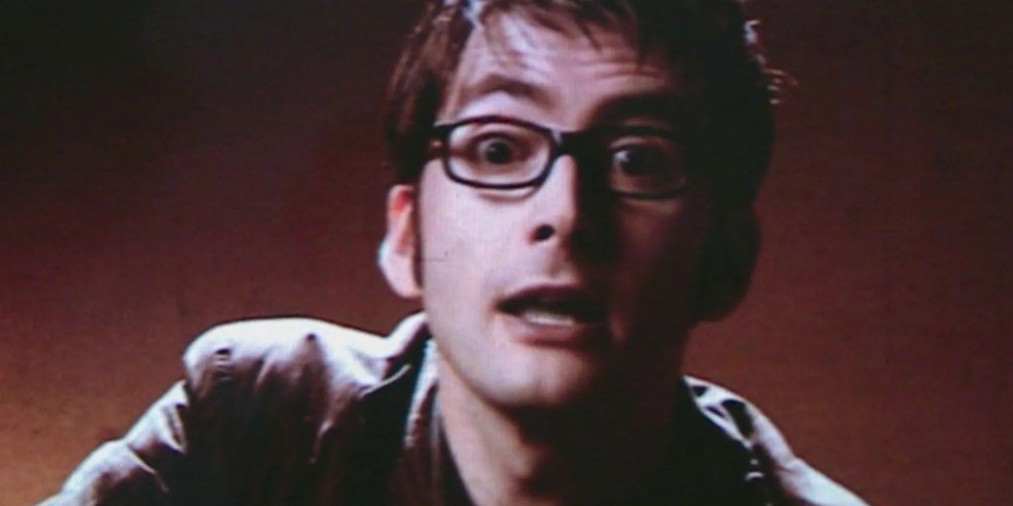 David Tennant as the Tenth Doctor Talking on the Tapes in Doctor Who's Blink Image