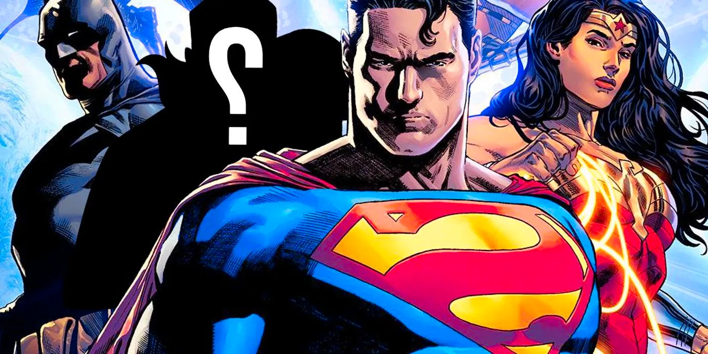 dc's superman, batman wonder woman trinity with a mysterious fourth hero Image