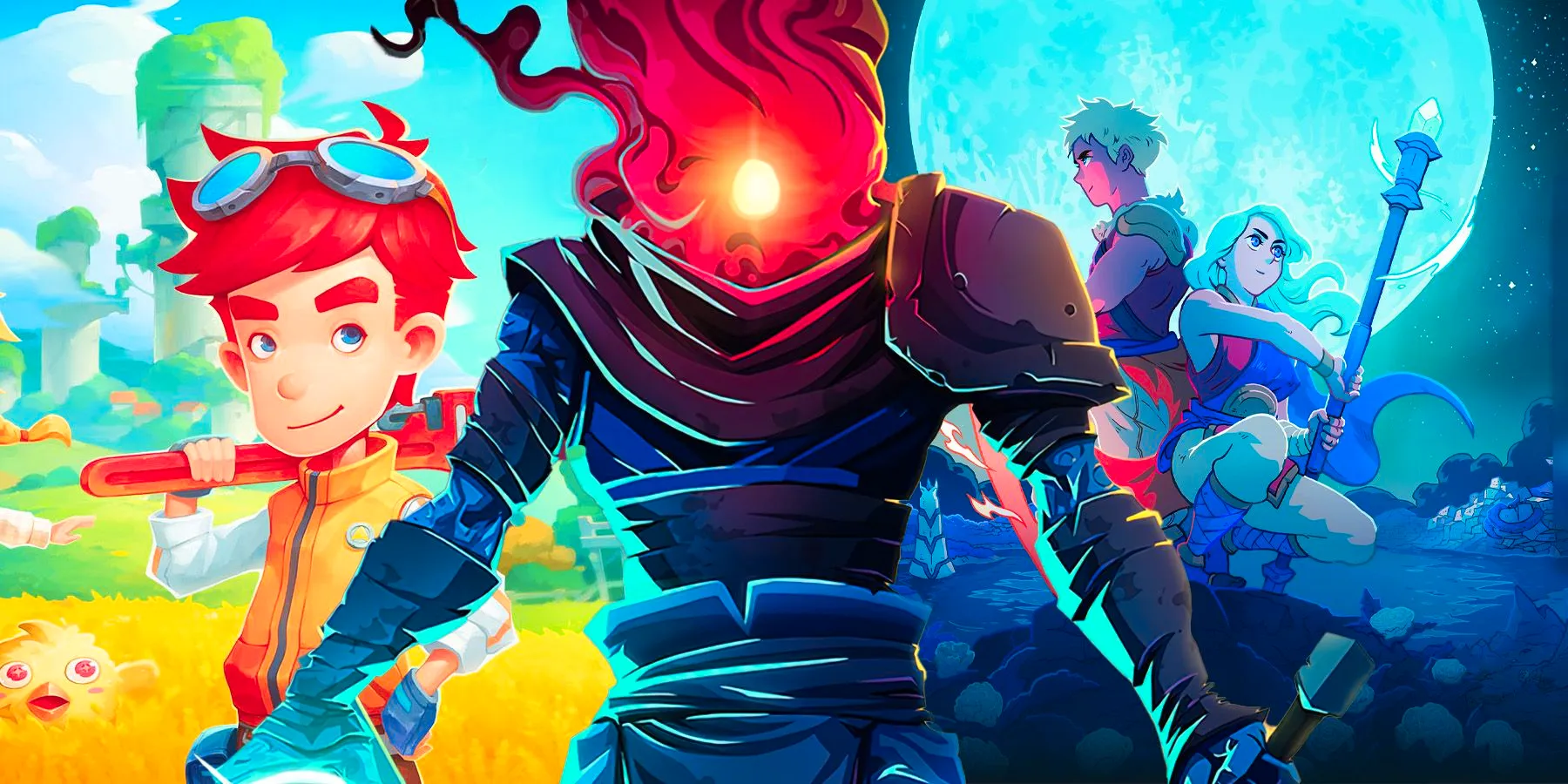 Dead Cells, My Time At Portia, and Sea of Stars Image