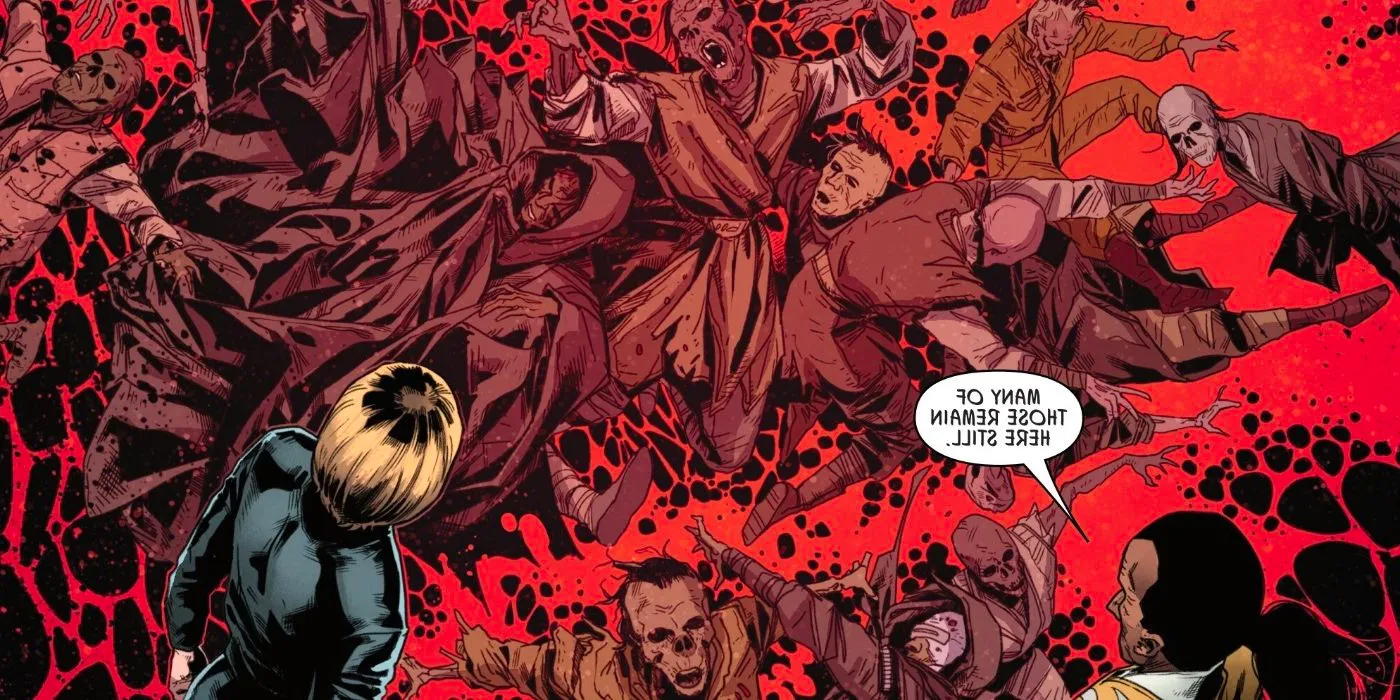 Dead Jedi and Sith in Living Sea of Gazian in Star Wars #50 Image