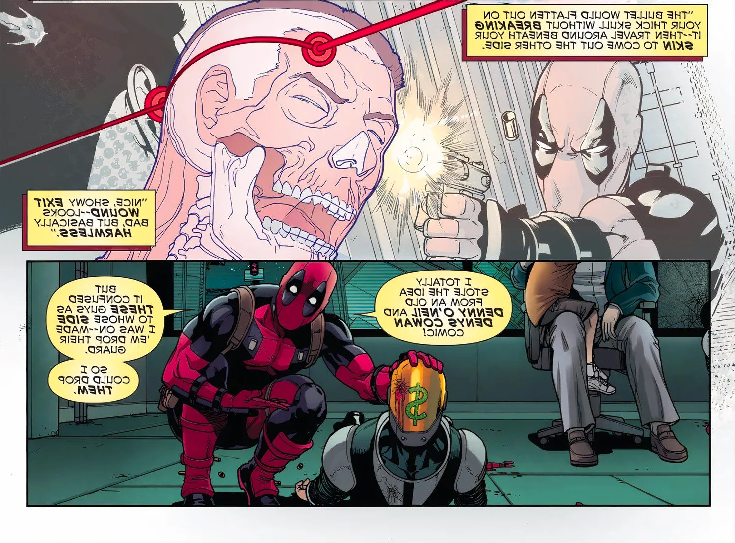 Deadpool vs the Punisher Deadpool explains where he got his idea to take down Punisher Image