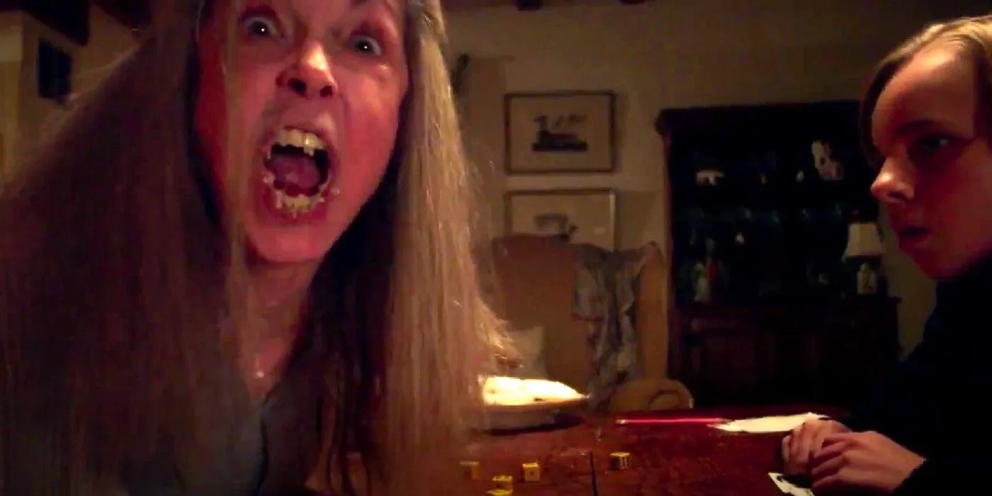 Deanna Dunagan as Nana The Visit Nana screaming Yahtzee Image