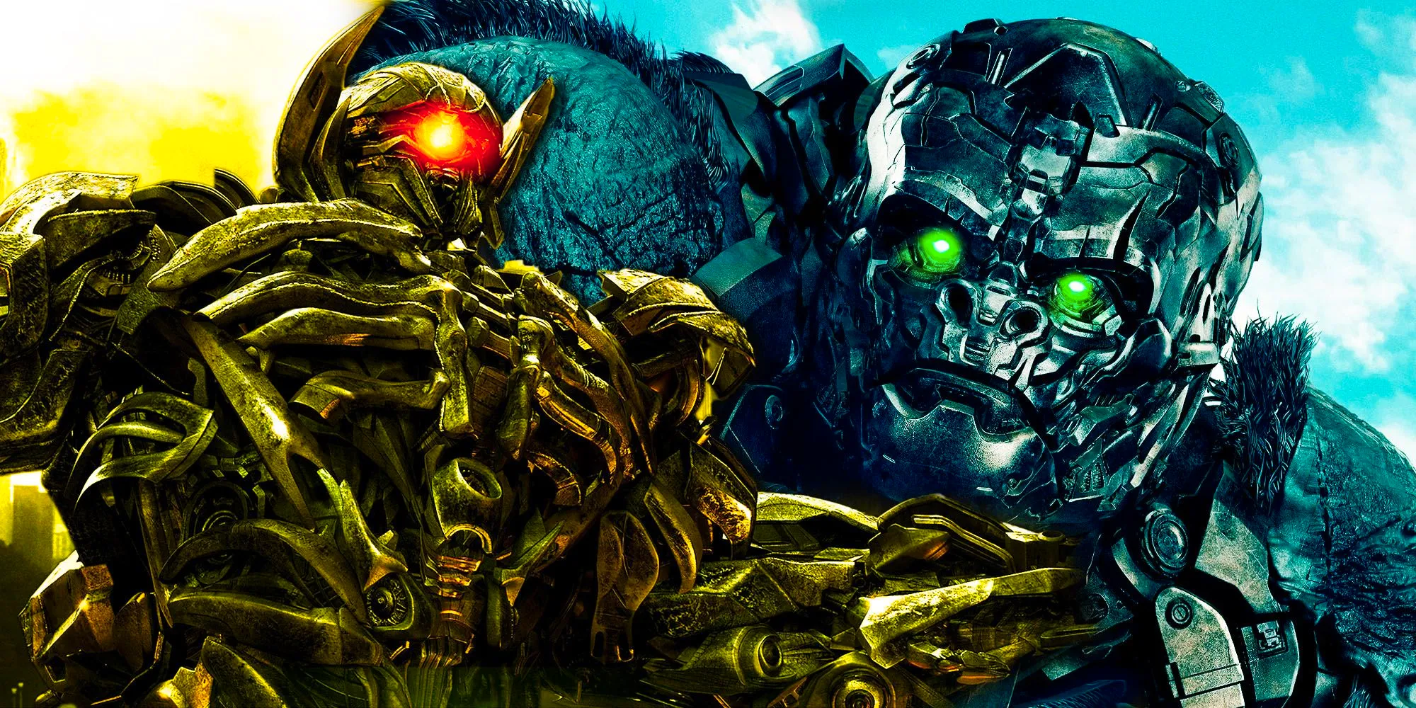 Decepticons and Optimus Primal in Transformers Image