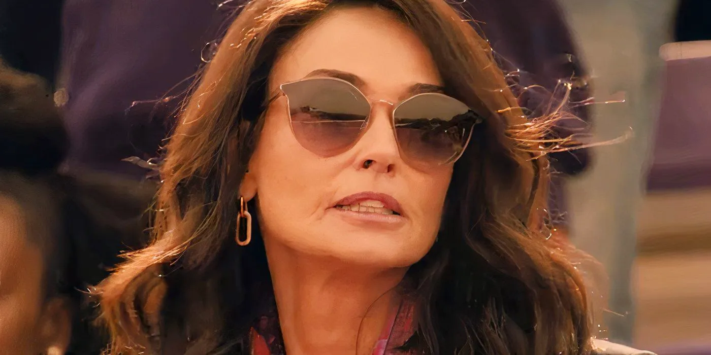 Demi Moore Wearing Sunglasses in Landman Image