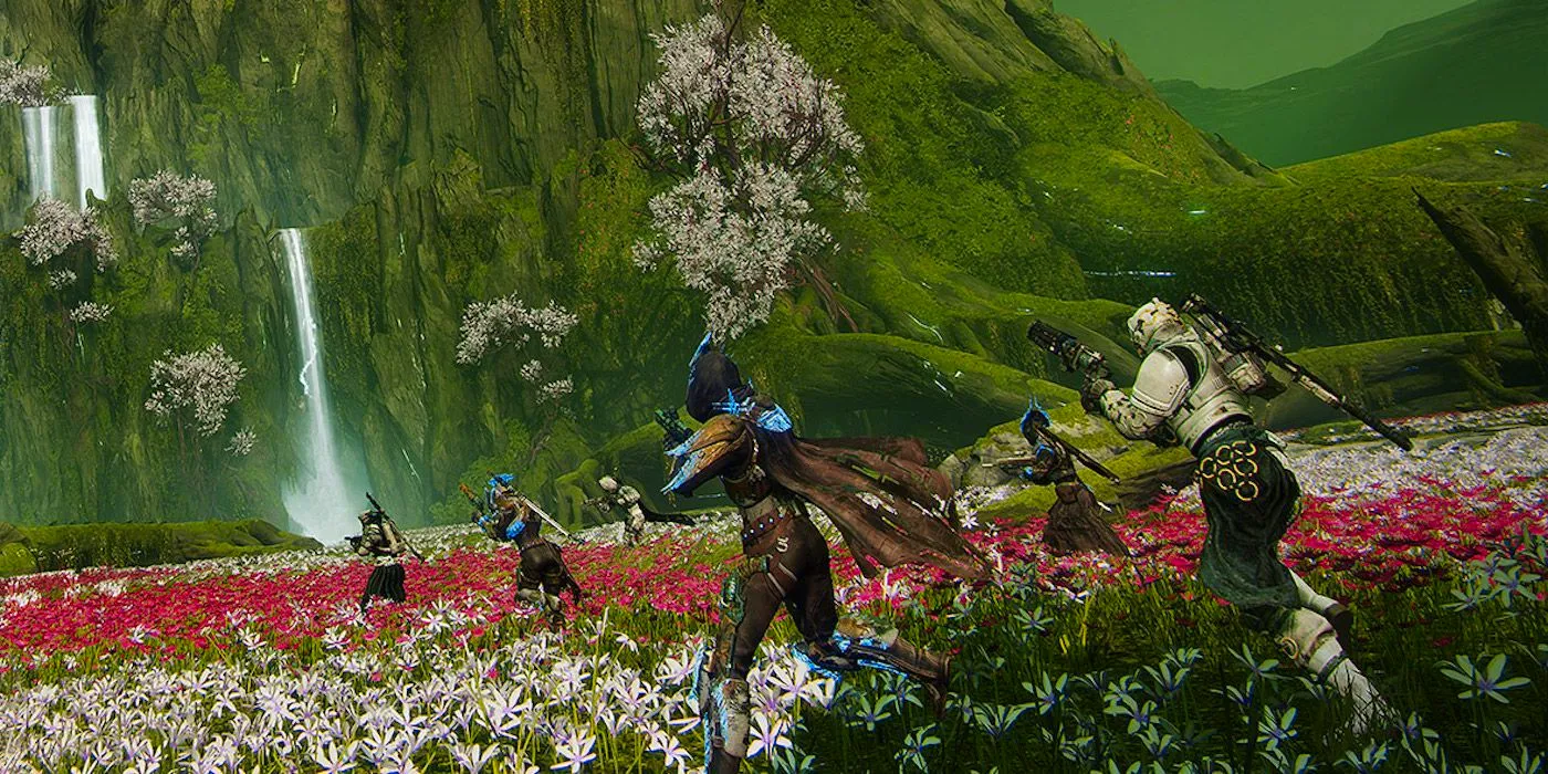 Destiny 2 Fireteam in the Garden of Salvation Image