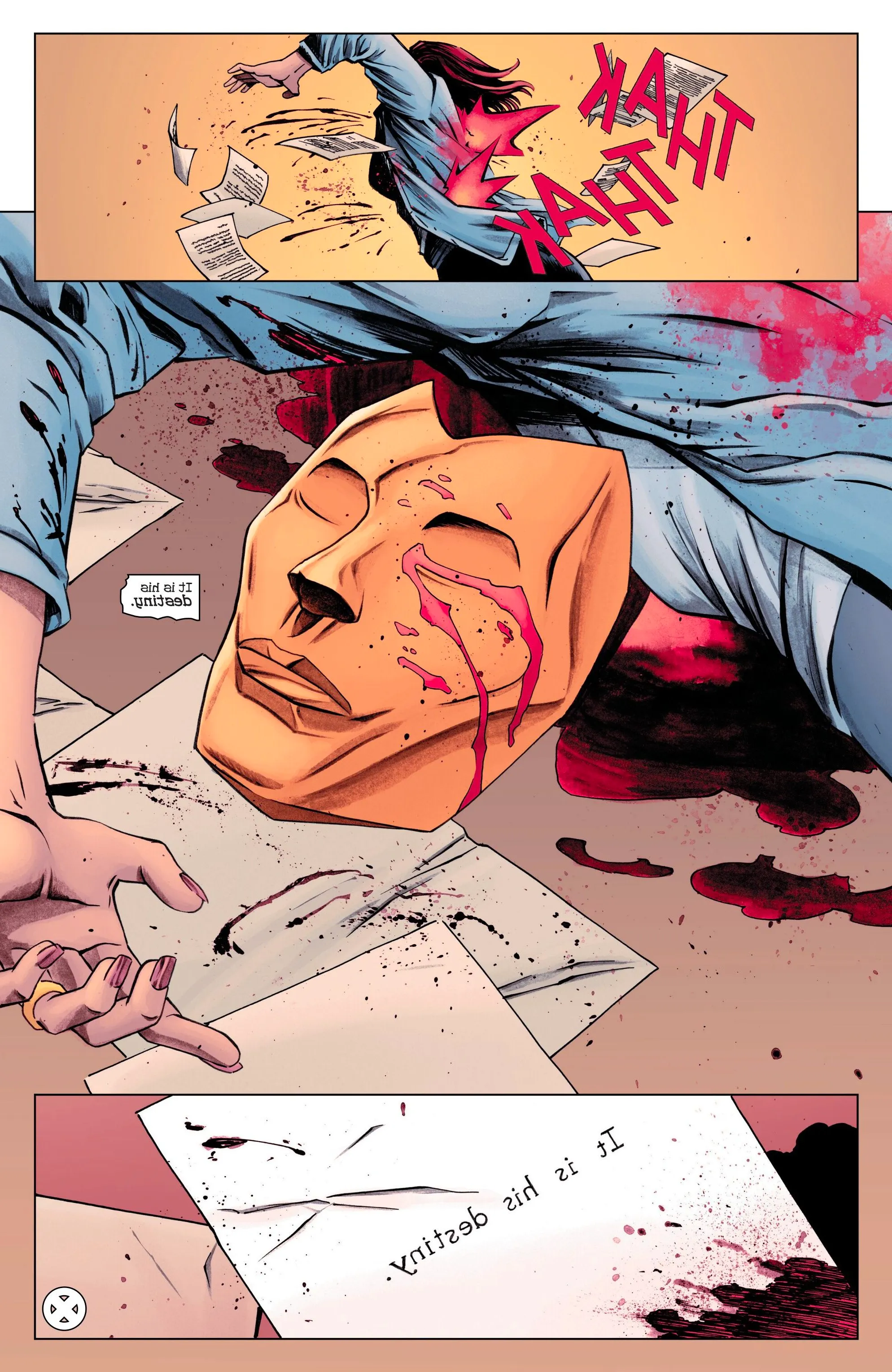 Destiny's apparent death in Mystique (2024) #1 Image