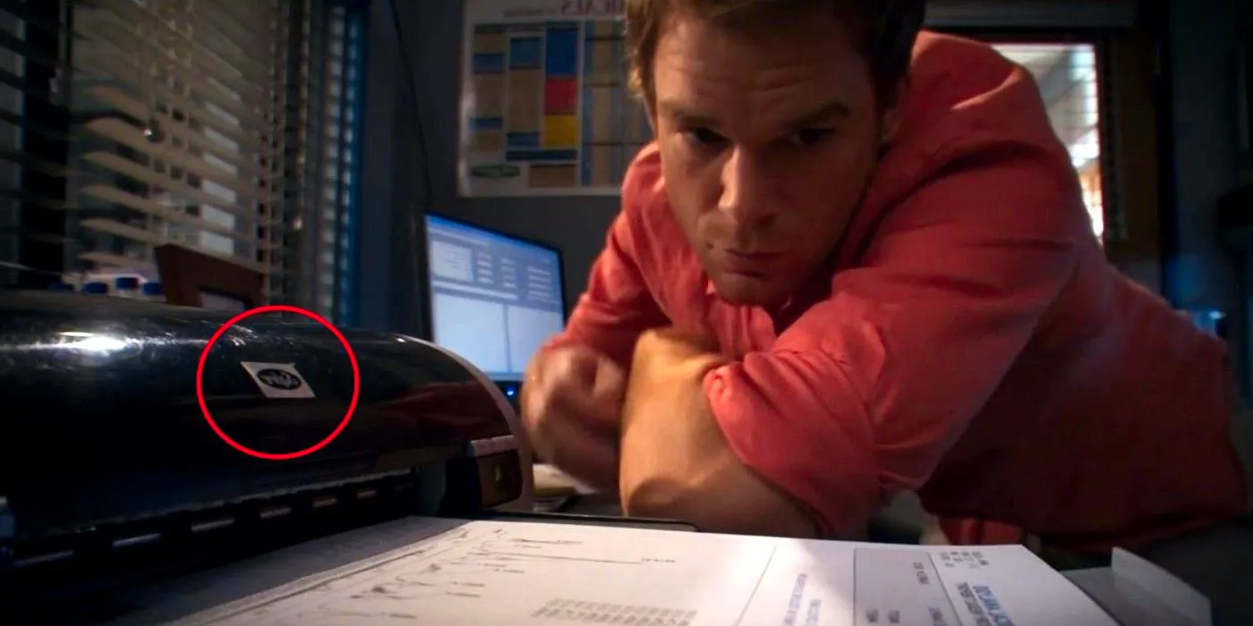 Dexter Season 6 Sabre Printer Easter Egg Image