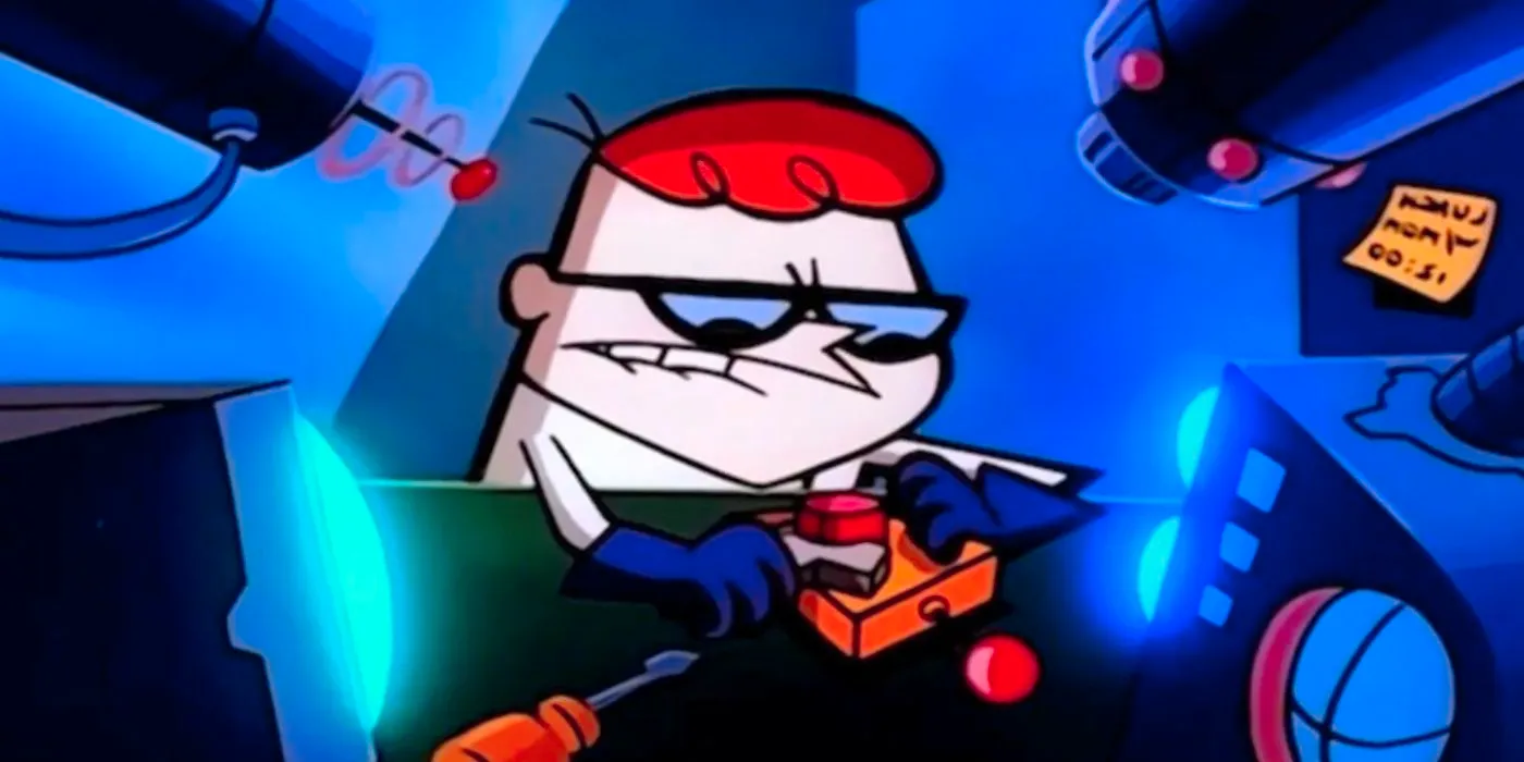 Dexter working on an invention in Dexter's Laboratory. Image