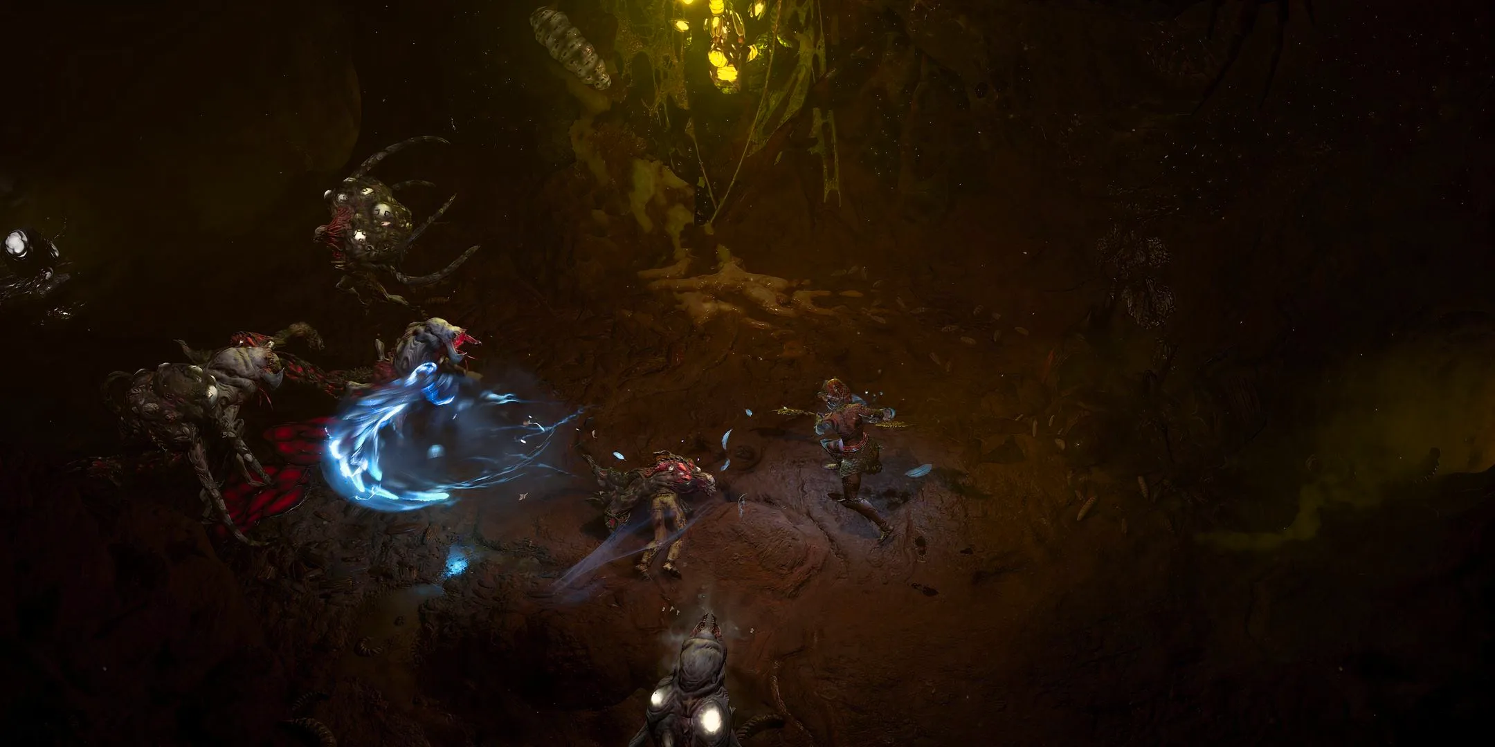 Diablo 4 screenshot with spiritborn attacking enemies Image