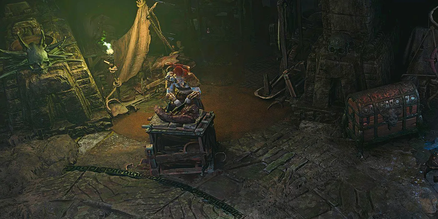 Diablo 4 Varyana working on weapon Image