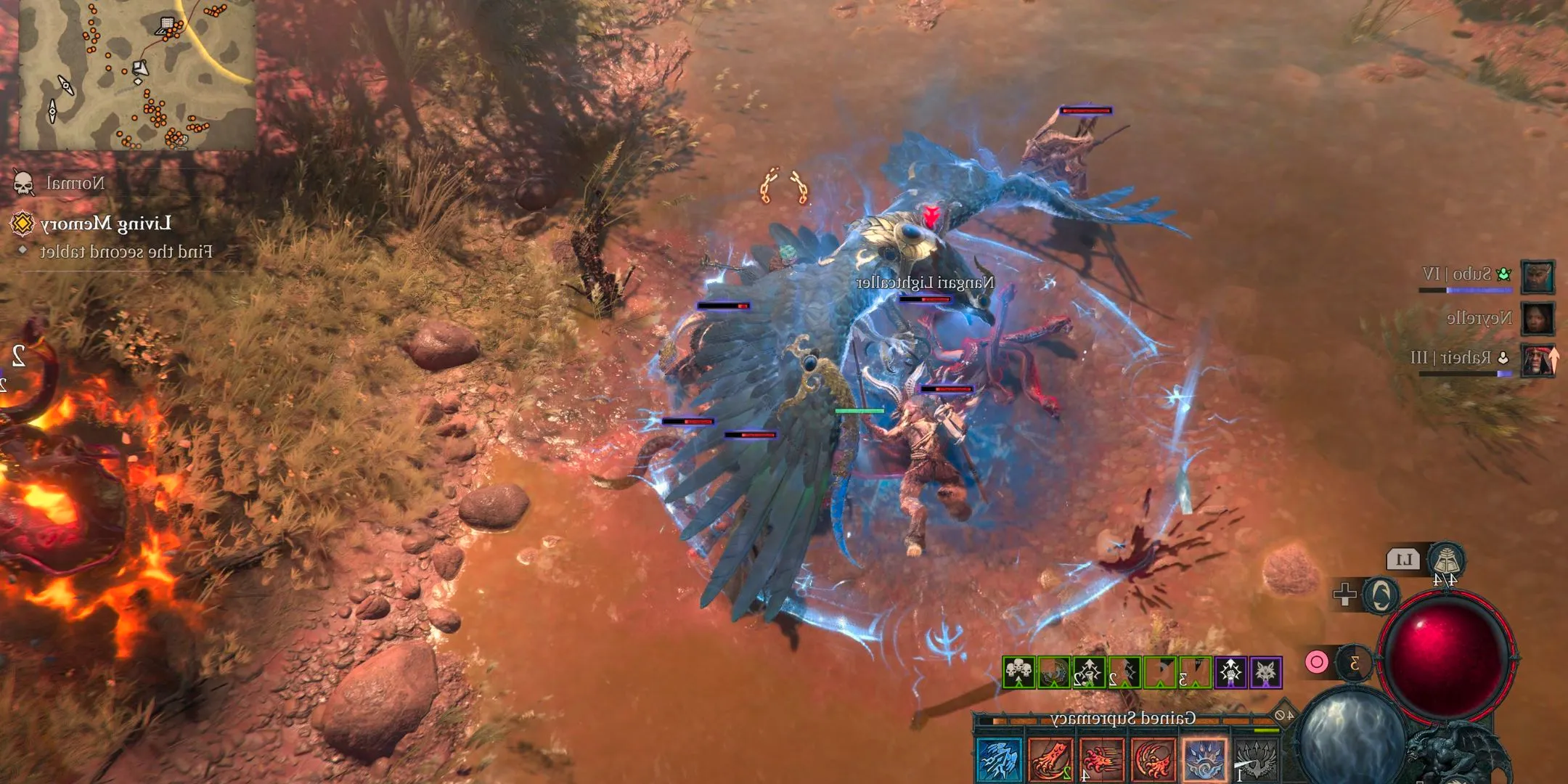 Diablo 4 Vessel of Hatred Spiritborn eagle ultimate skill in action Image