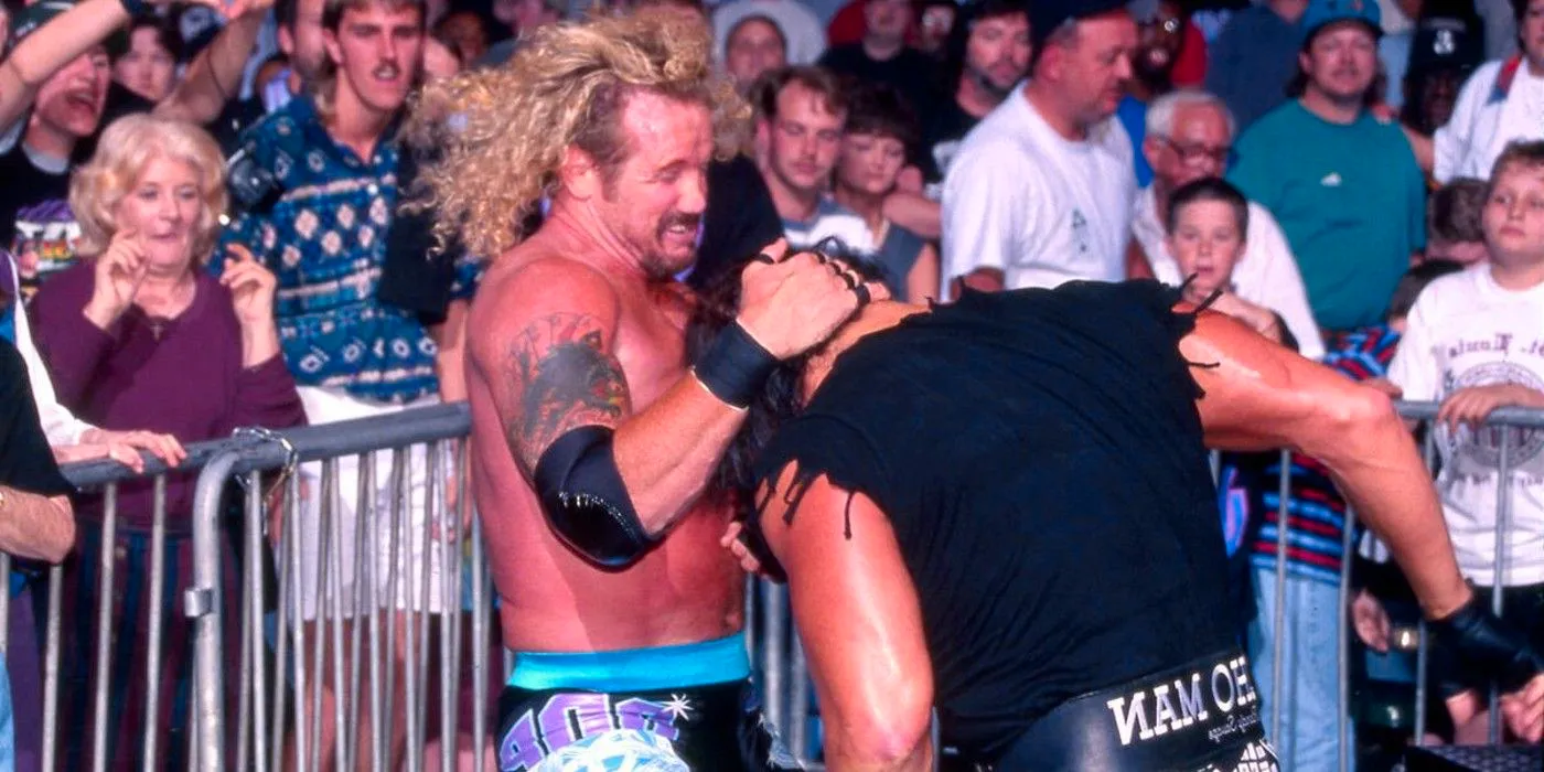 Diamond Dallas Page wrestles Macho Man Randy Savage in WCW Image