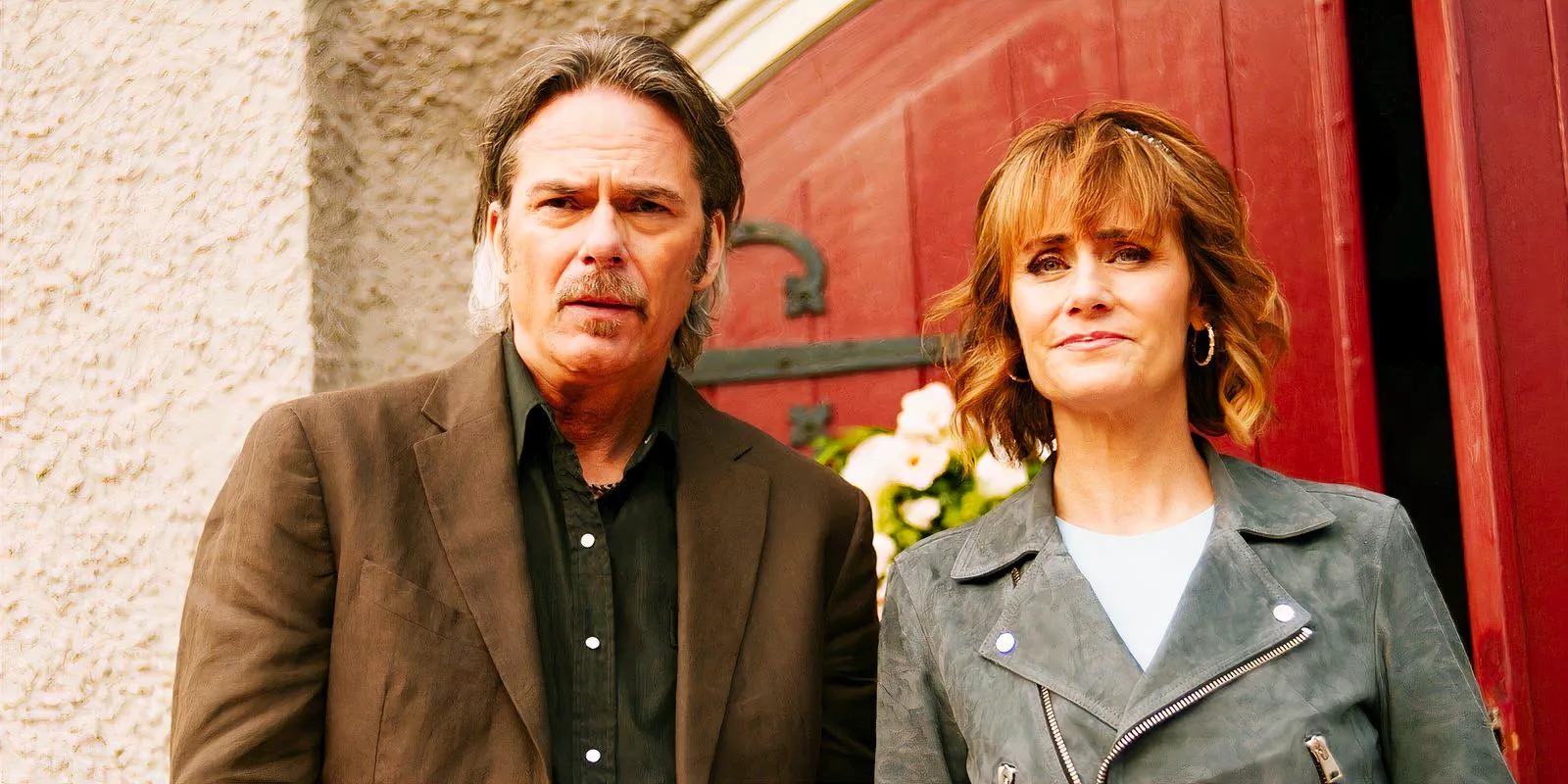 Diane Farr as Sharon Leone and Billy Burke as Vince Leone in Fire Country season 2, episode 10 Image