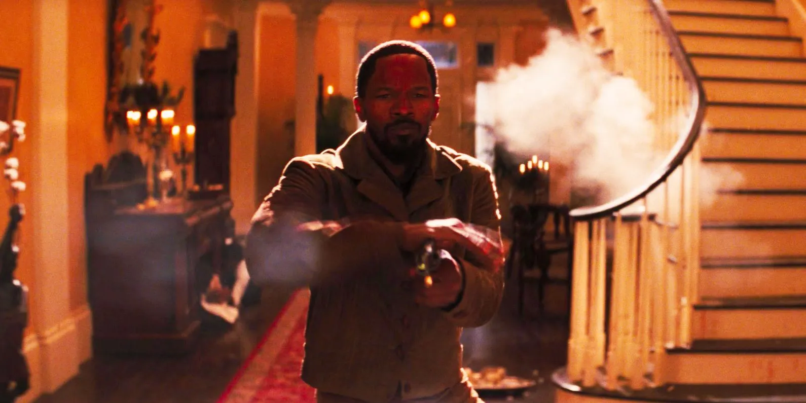 Django Unchained Candyland gunfight Django shooting Image