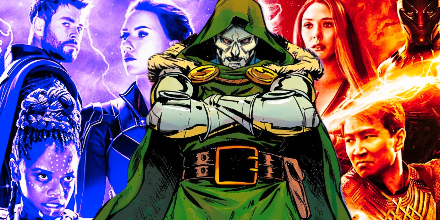 Doctor Doom imposed over MCU heroes Image