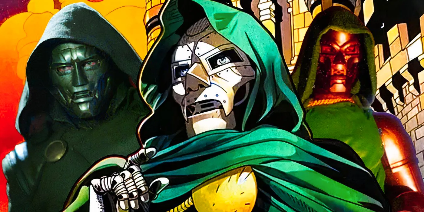 Doctor Doom in Marvel Comics with Joseph Culp and Julian McMahon's Doctor Dooms Image