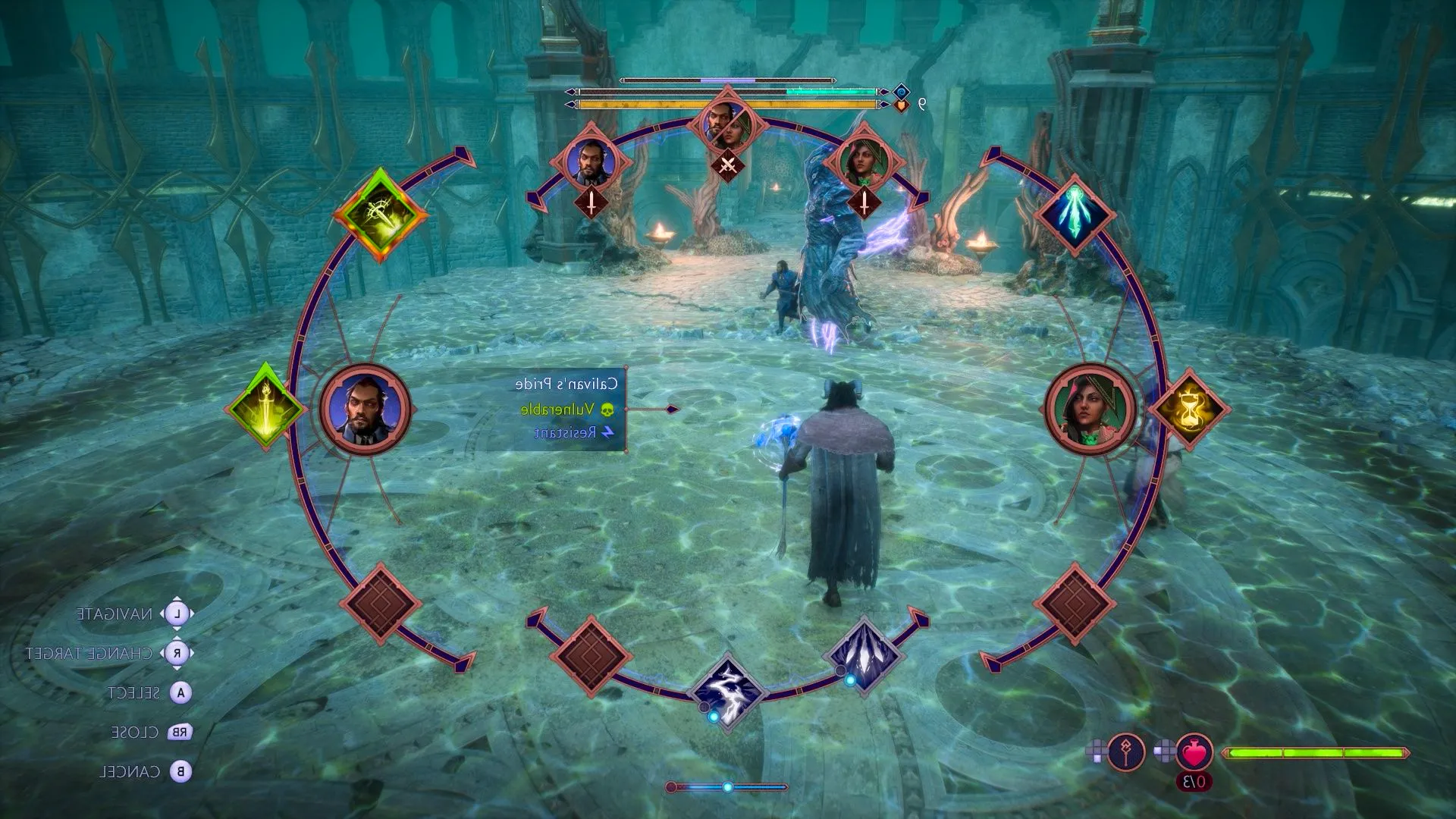 Dragon Age The Veilguard Preview Rook Battles Calivan While Opening Their Ability Wheel Image