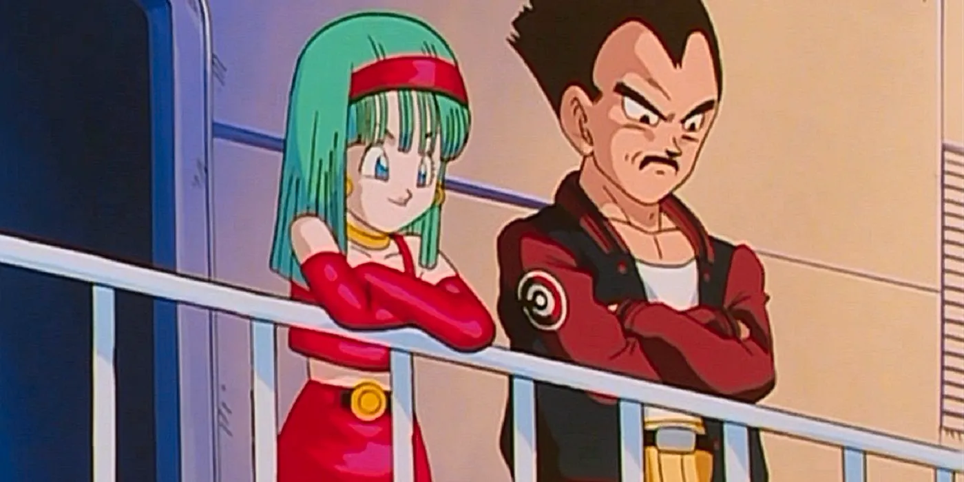 Dragon Ball GT, Vegeta spending time with Bulla aka Bra Image