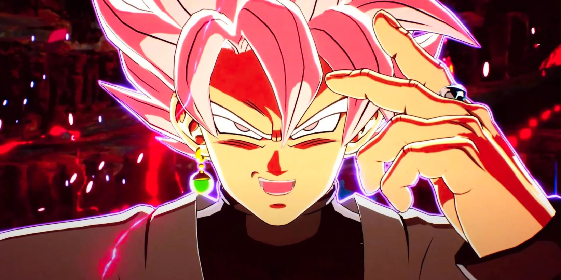 Dragon Ball Sparking Zero Goku Black Super Saiyan Rose character intro Image