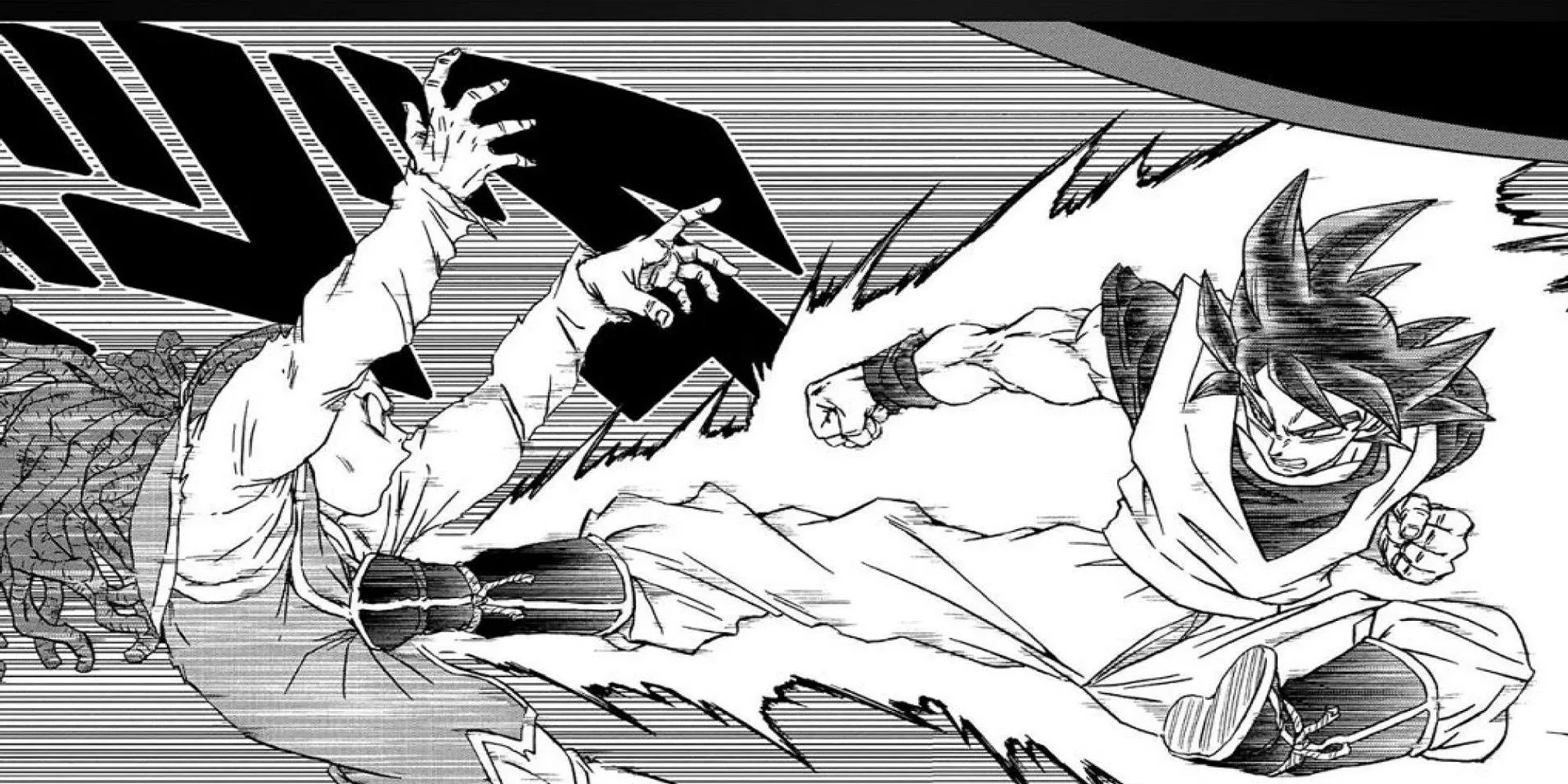 Dragon Ball Super Chapter 85 Goku attacking while using True Ultra Instinct  Image