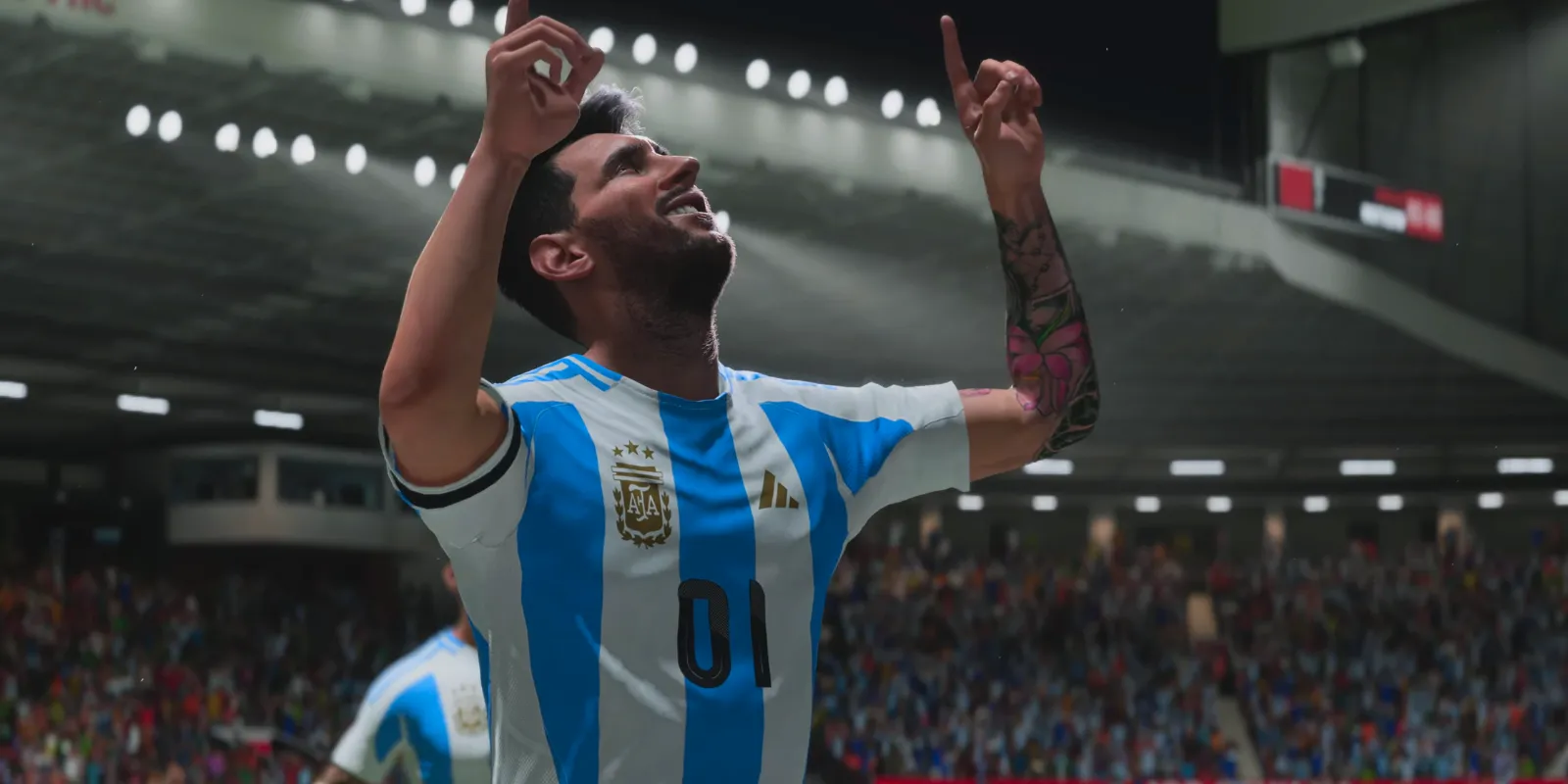 EA Sports FC 25 Close up of messi celebrating Image