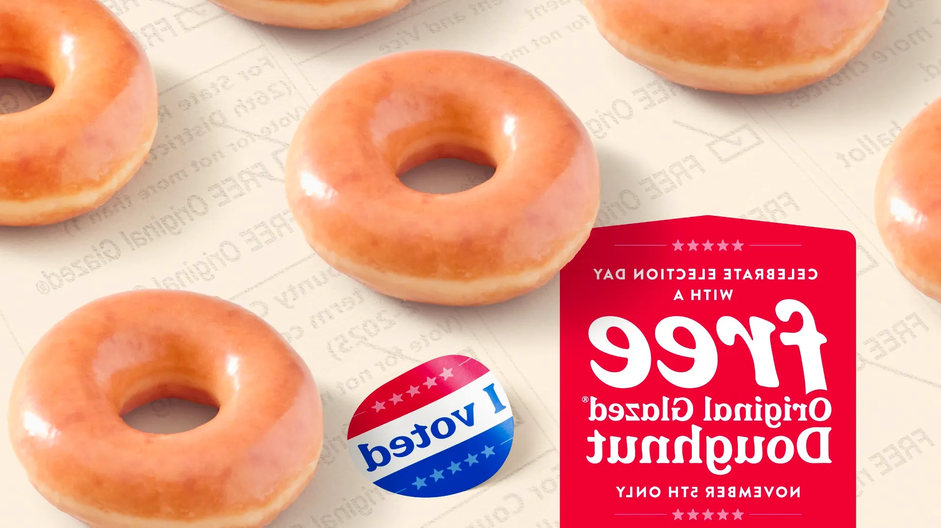 Election Day 2024 deals: Krispy Kreme, Grubhub, Uber, Lyft and more Image