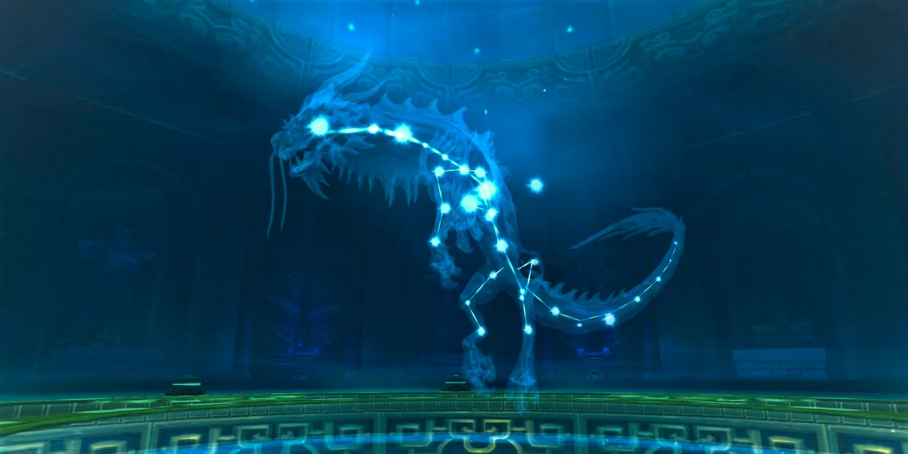 Elegon The Spirit Beast Dragon In WoW Floating In The Air Image