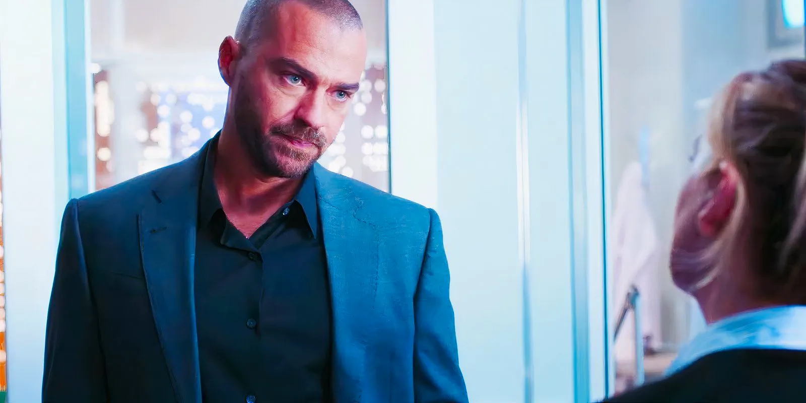 Ellen Pompeo as Meredith Grey and Jesse Williams as Jackson Avery in Grey's Anatomy season 21's teaser trailer Image