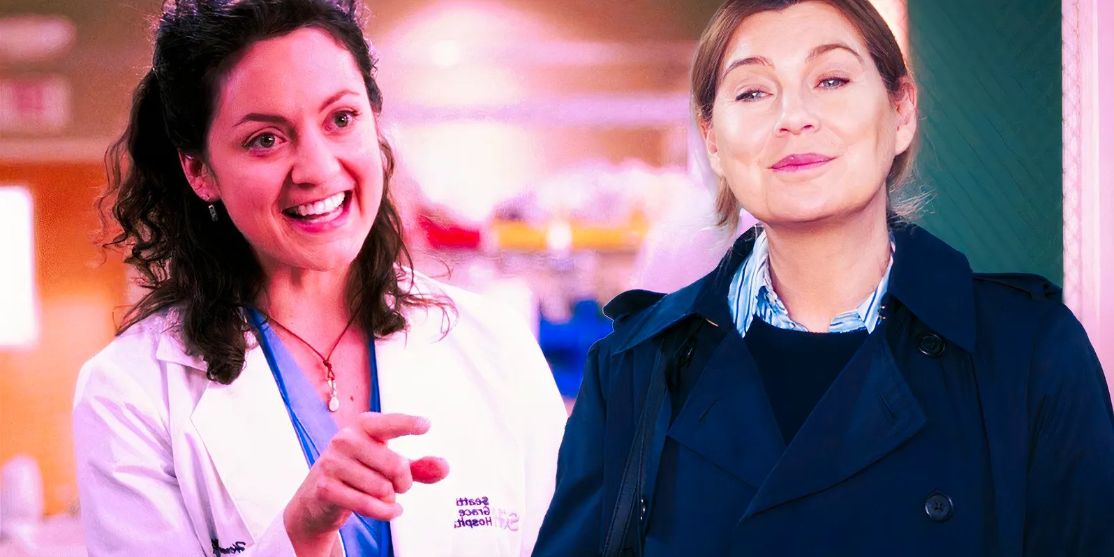 Ellen Pompeo as Meredith Grey and Kali Rocha as Sydney Heron in Grey's Anatomy-1 Image