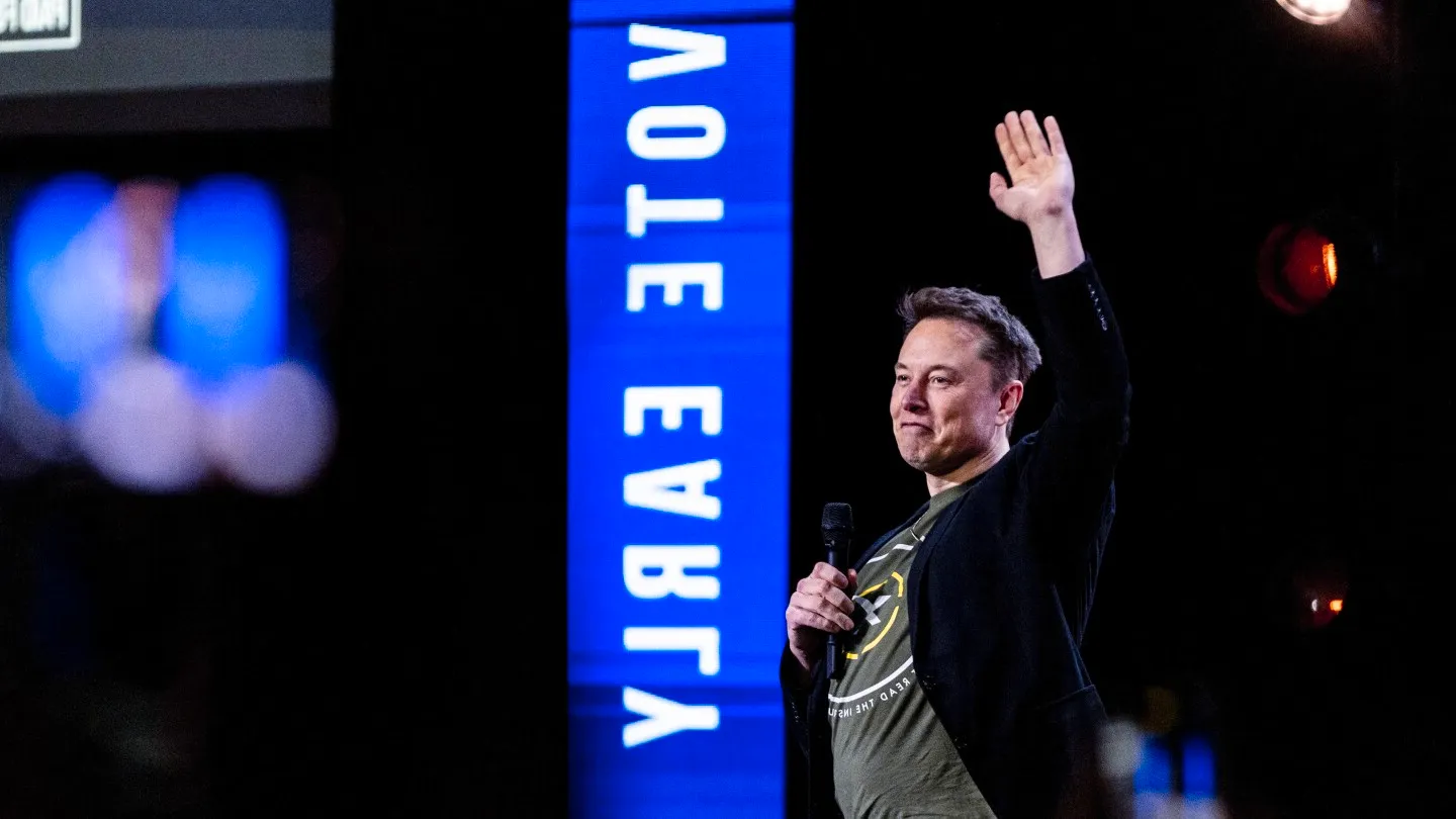 Elon Musk says the real threat to democracy is the people who accuse Trump of endangering it Image