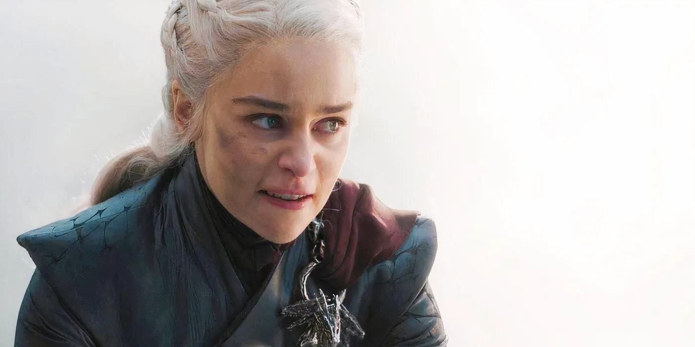 Emilia Clarke is looking angry as Daenerys in Game of Thrones season 8 episode 5 Image