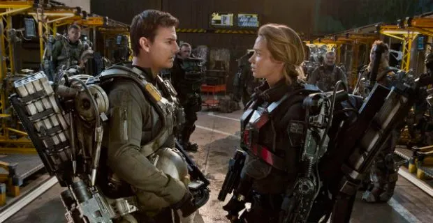 Emily Blunt and Tom Cruise in Edge of Tomorrow Image