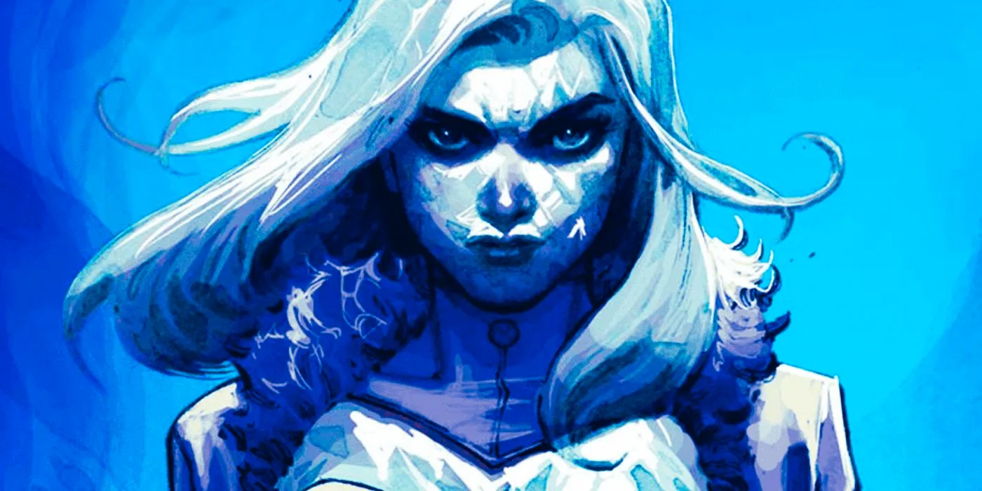 Emma Frost with diamond skin in Marvel Comics Image