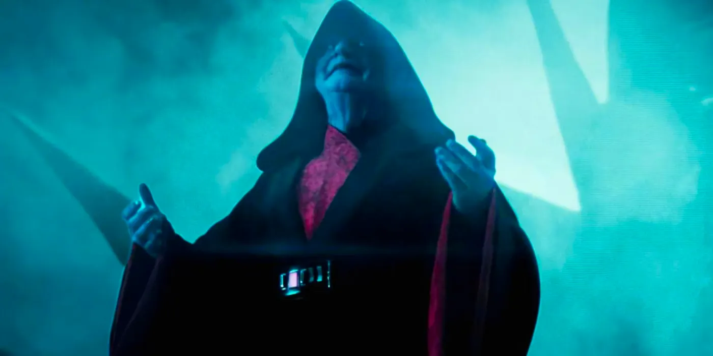 Emperor Palpatine's resurrection in Star Wars: The Rise of Skywalker.  Image