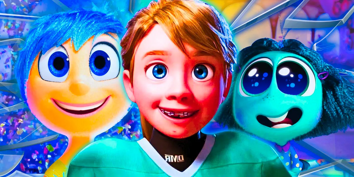 Envy, Riley, and Joy in Inside Out 2. Image