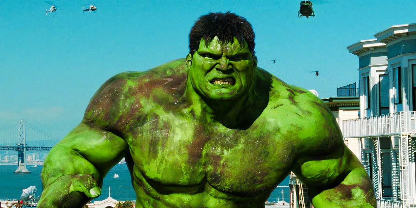 Eric Bana's Hulk in 2003 looking angry Image