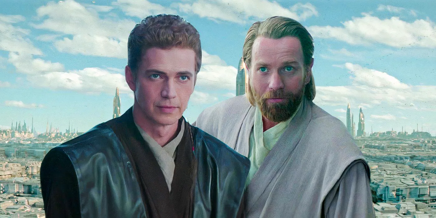 Ewan McGregor as Obi-Wan Kenobi and Hayden Christensen as Anakin Skywalker in Obi-Wan Kenobi season 2 custom image Image