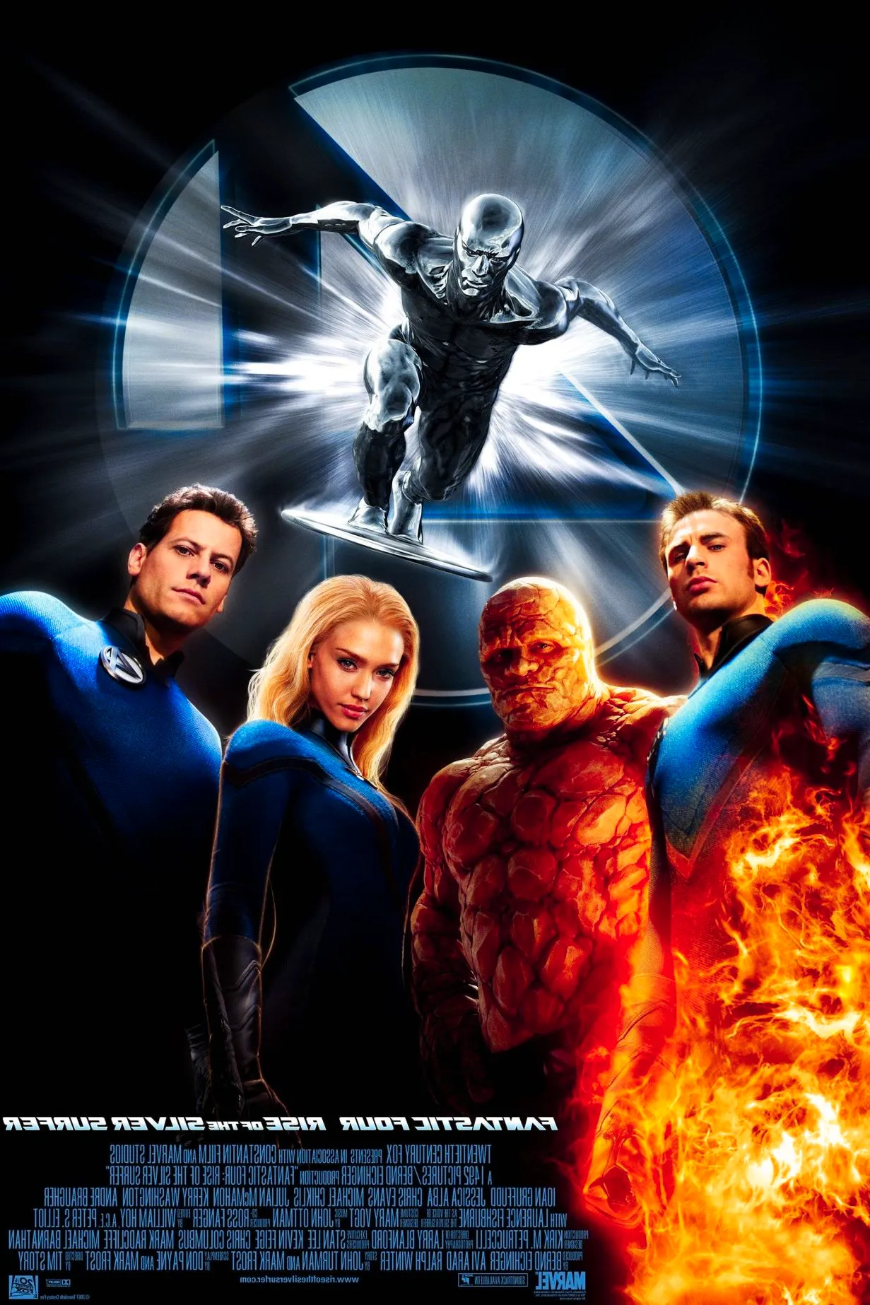 Fantastic Four Rise of the silver Surfer Movie Poster Image