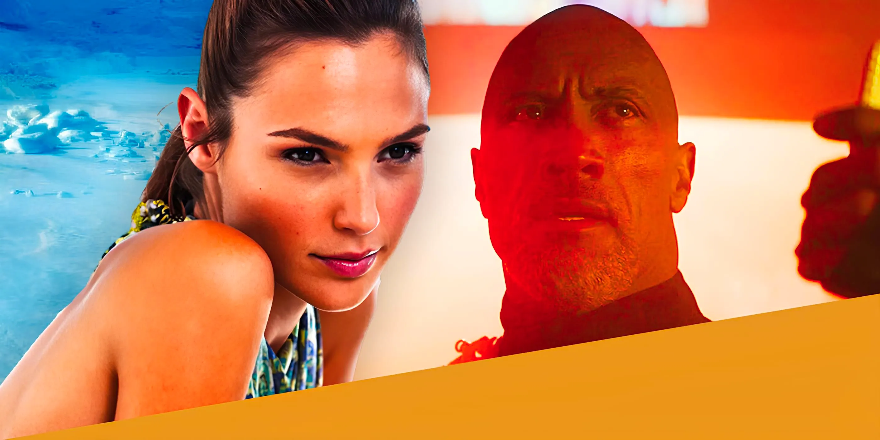 Fast and Furious Collage of Dwayne Johnson and Gal Gadot Image