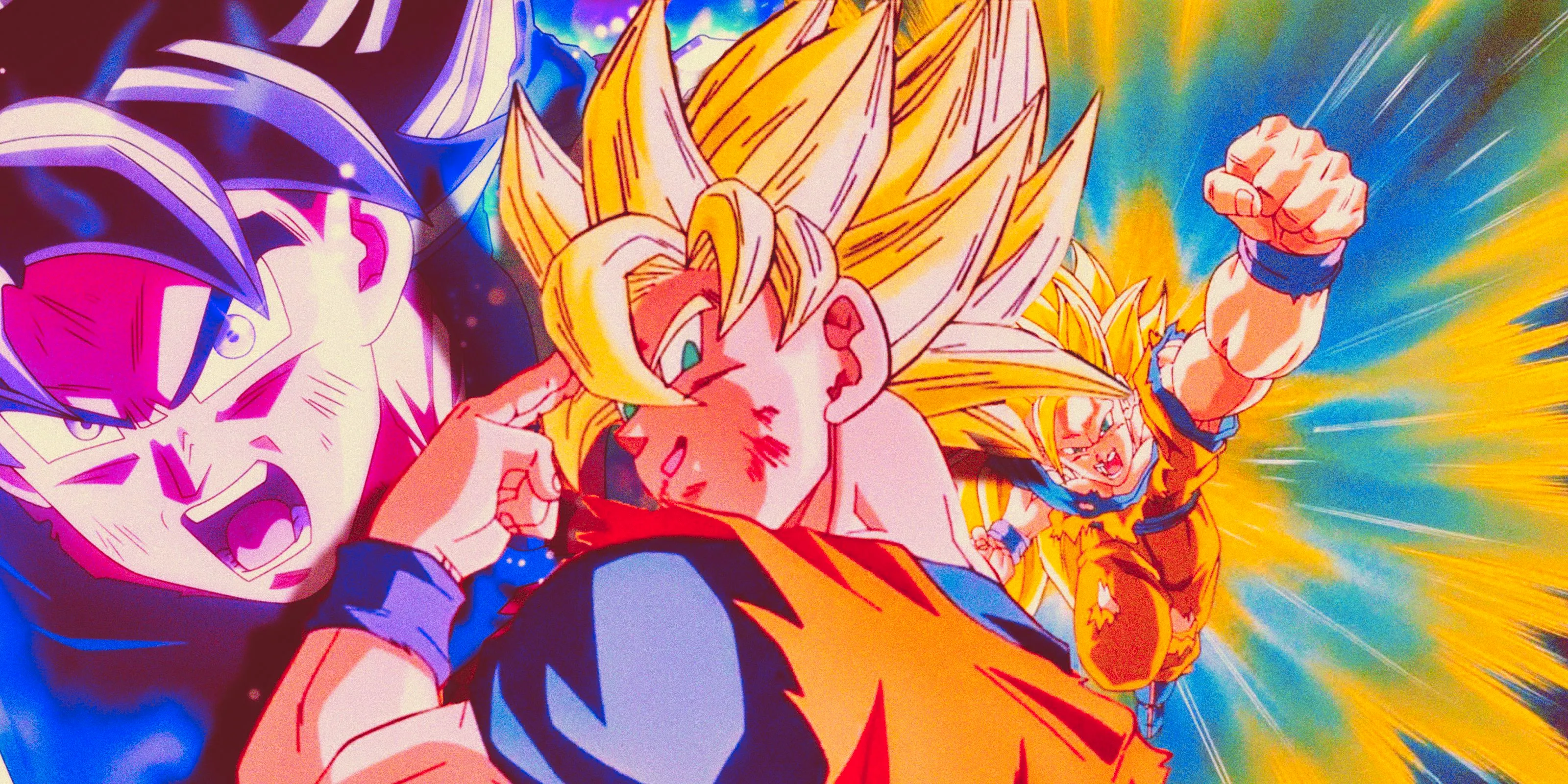 Feature header showcasing Goku using various techniques Image