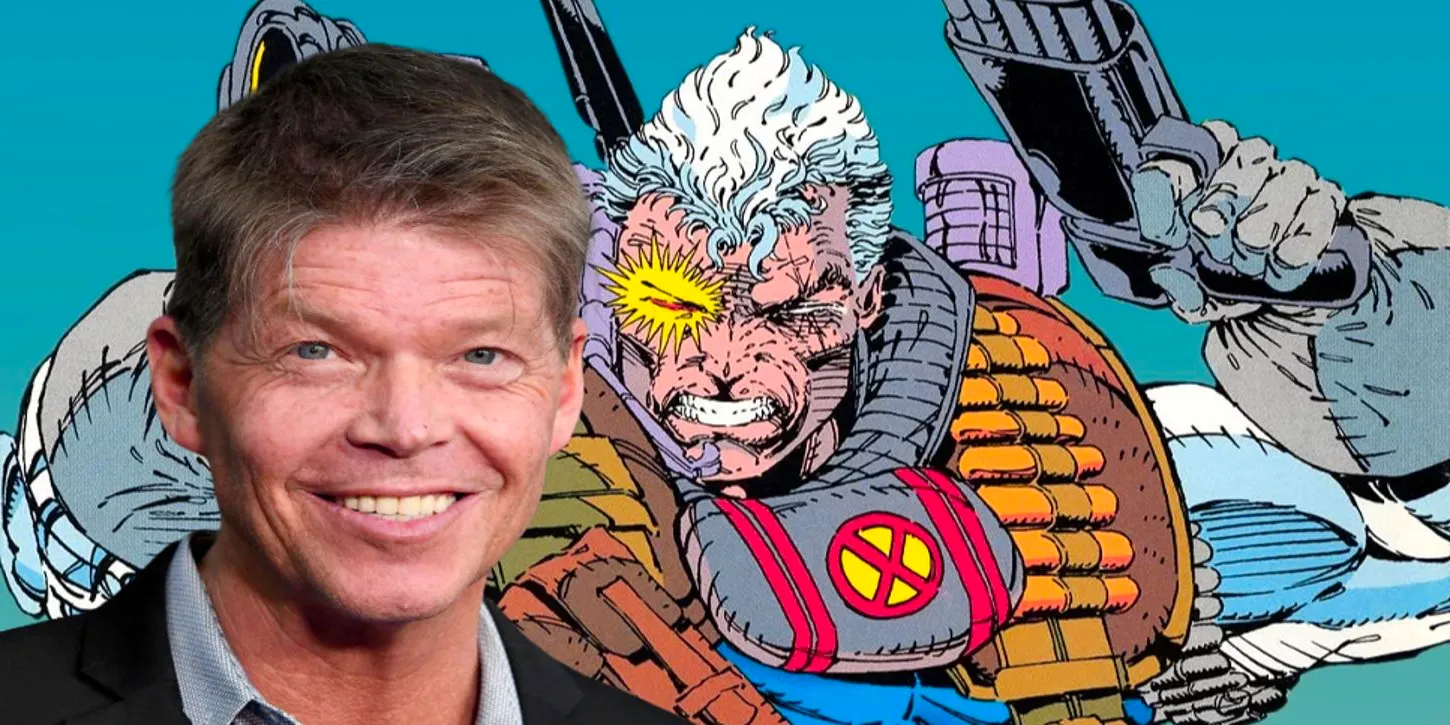 Feature Image: Rob Liefeld headshot (foreground); Liefeld's 1990s extreme version of Cable (background) Image