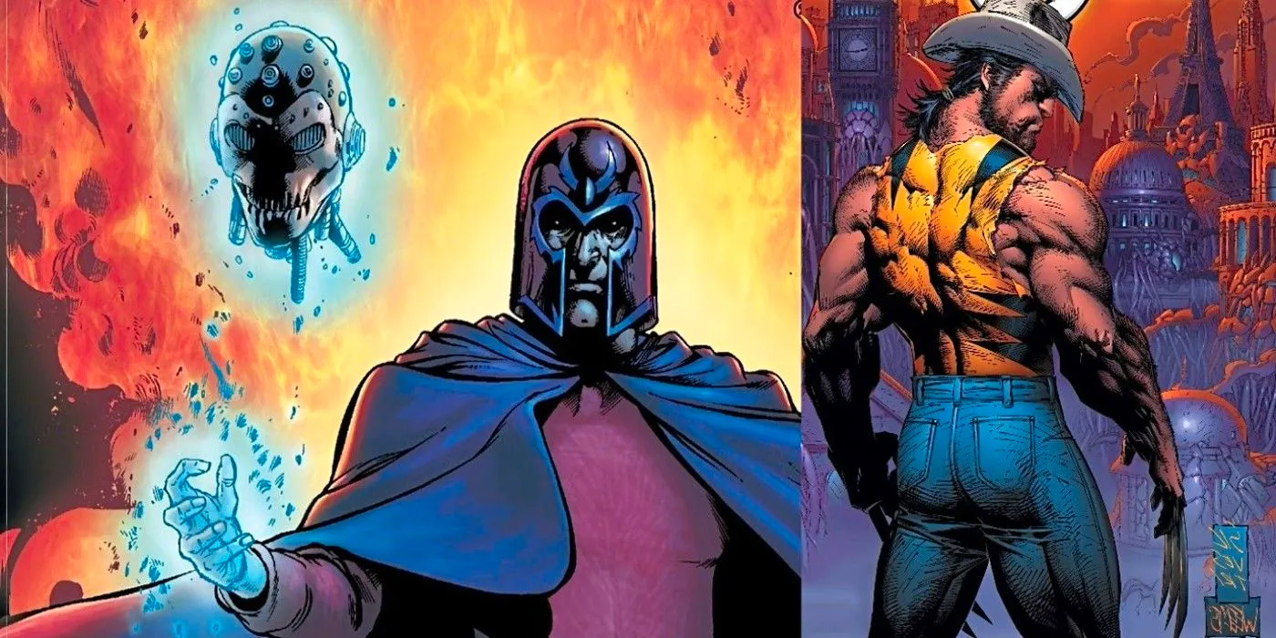 Featured Image: Ultimate X-Men cover featuring Wolverine (left); cover featuring Magneto (right) Image