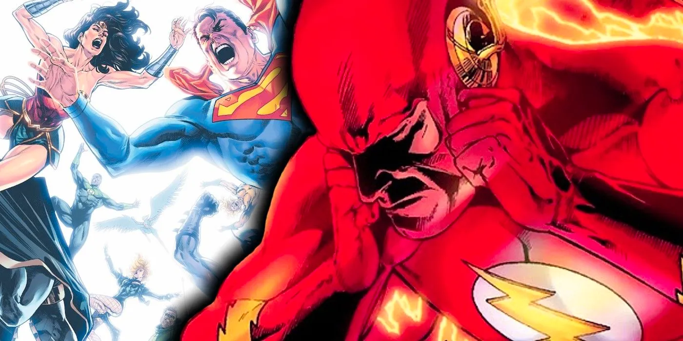 Flash Barry Allen saves Justice League Image