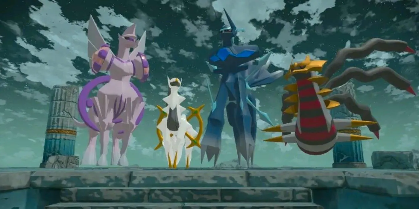 Four of the Legendary Pokemon in Legends: Arceus Image