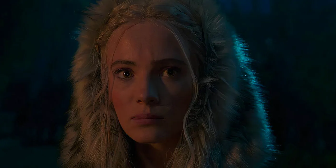 Freya Allan as Ciri in The Witcher season 4. Image