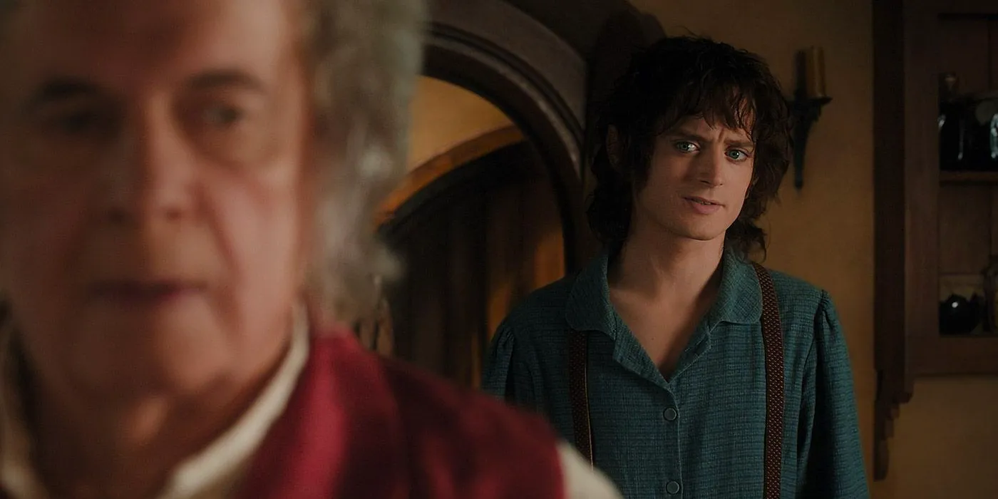 Frodo stars from behind Bilbo in The Hobbit Image